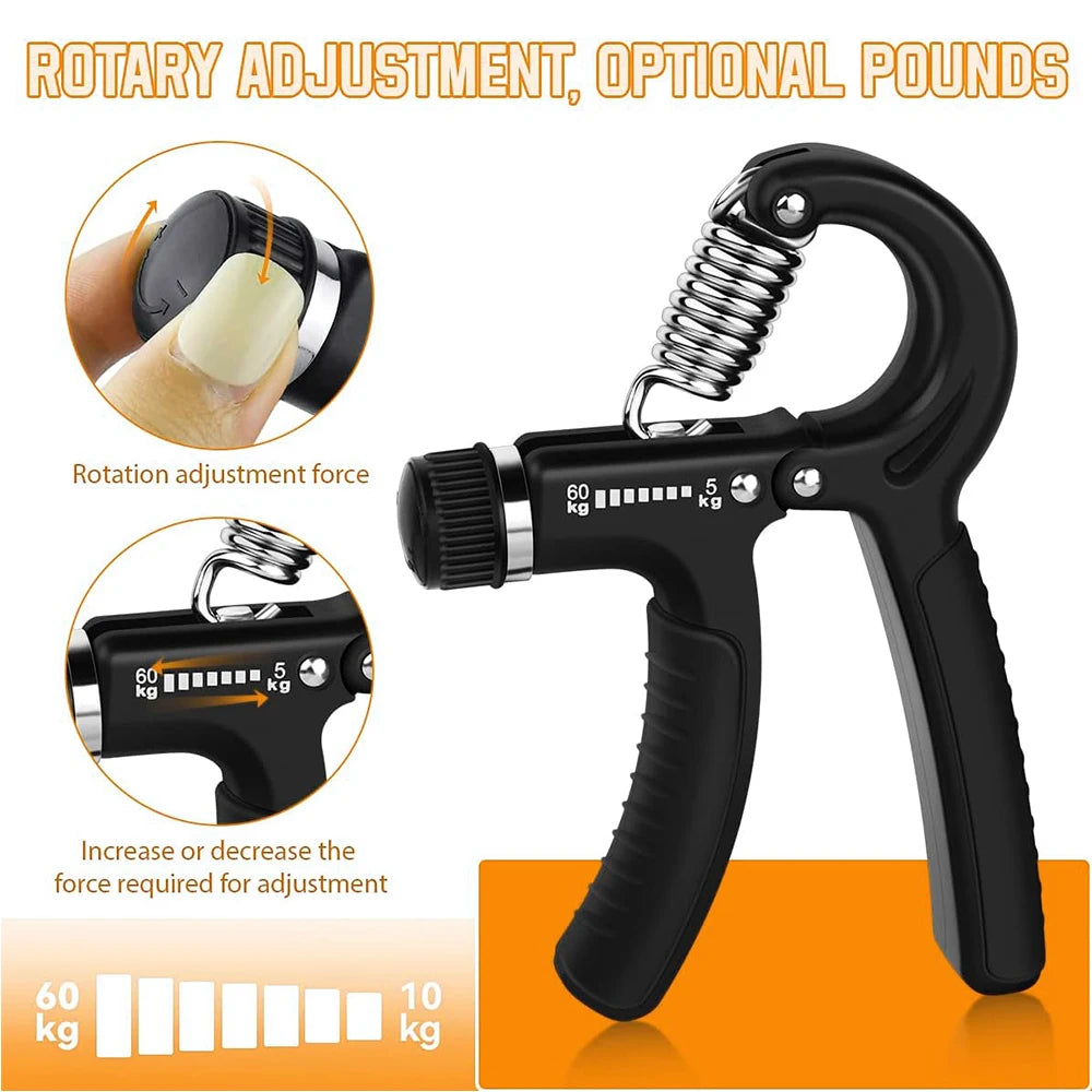 5-60kg Adjustable Hand Grip Strengthener