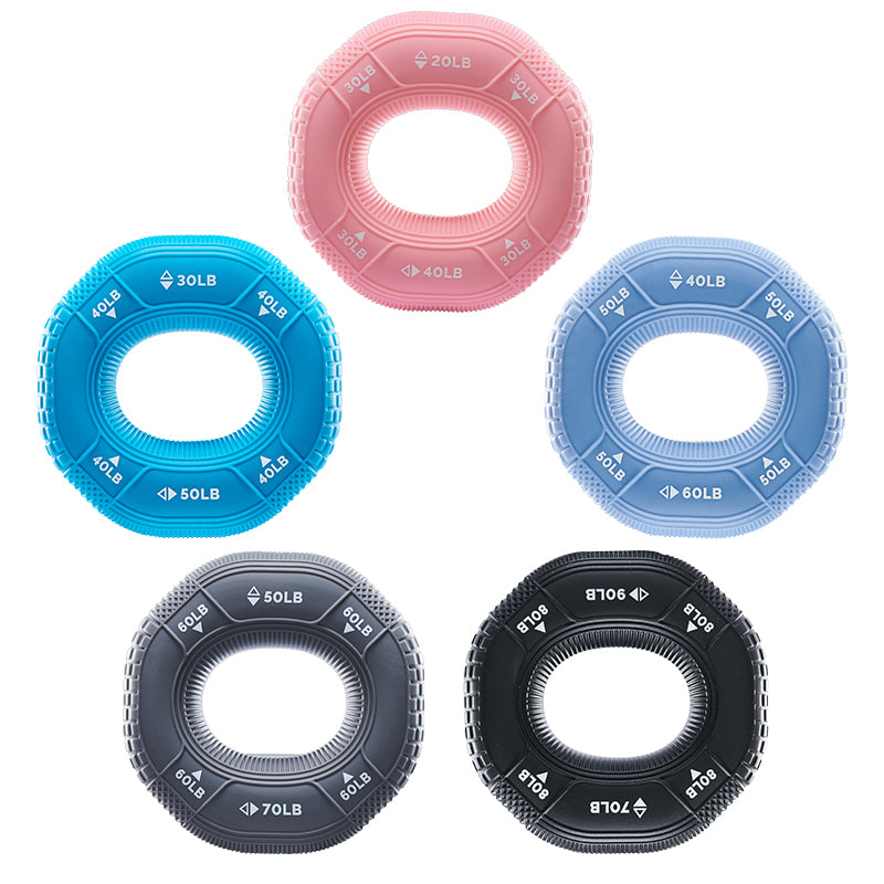 Silicone Adjustable 20-90LB Hand Grip Arm Strength Exercise